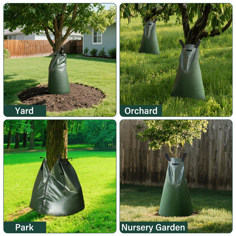 Toriexon bags linked together for larger trees