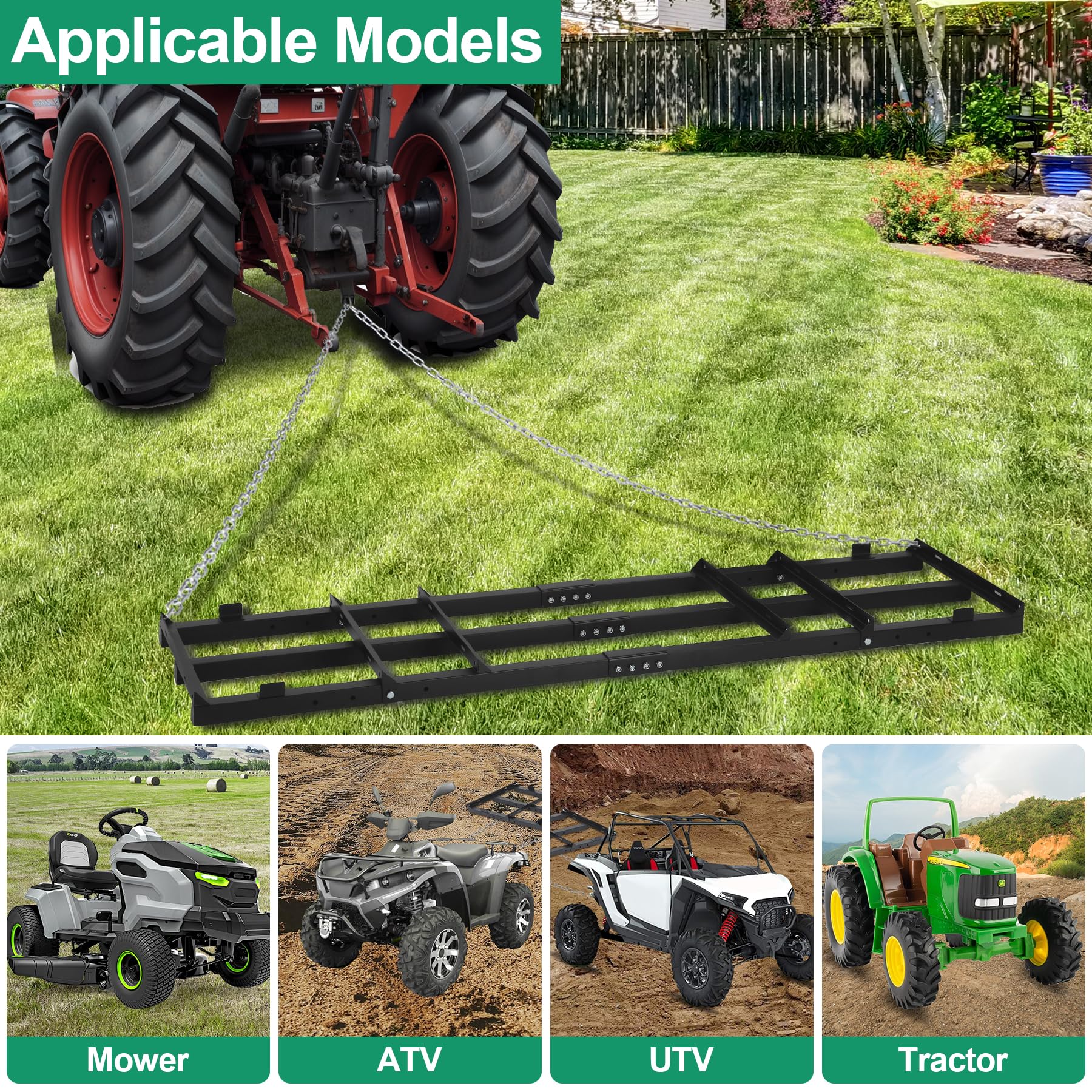 Toriexon wide 6ft bars enable efficient coverage across large driveways
