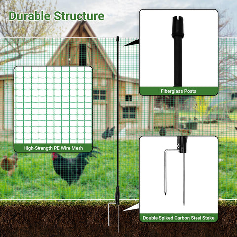 Toriexon windproof kit with ropes and stakes supports a stable perimeter.
