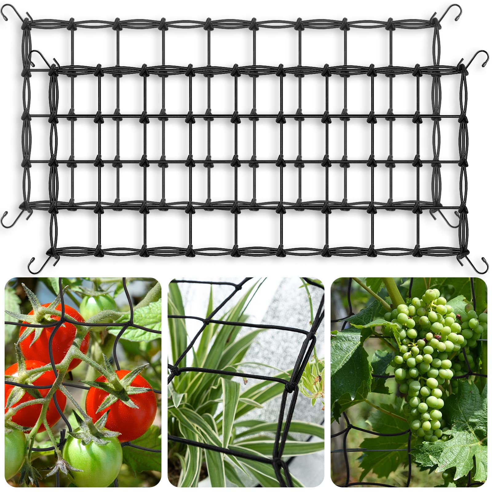TORINALITAL grow tent trellis netting 2x4 in use for lateral plant support