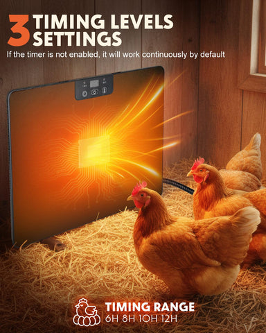 Torlaist heat level 131f mode provides gentle warmth for young chicks