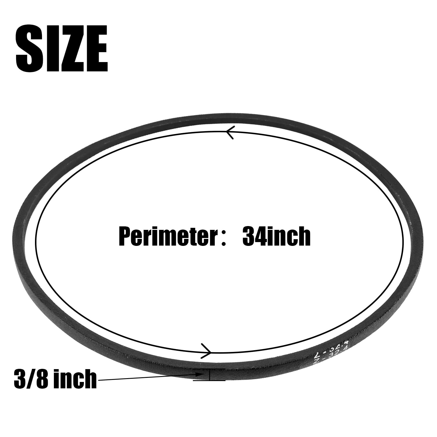 Tormurbutl replacement belt ships ready-to-install for MTD and Cub Cadet.
