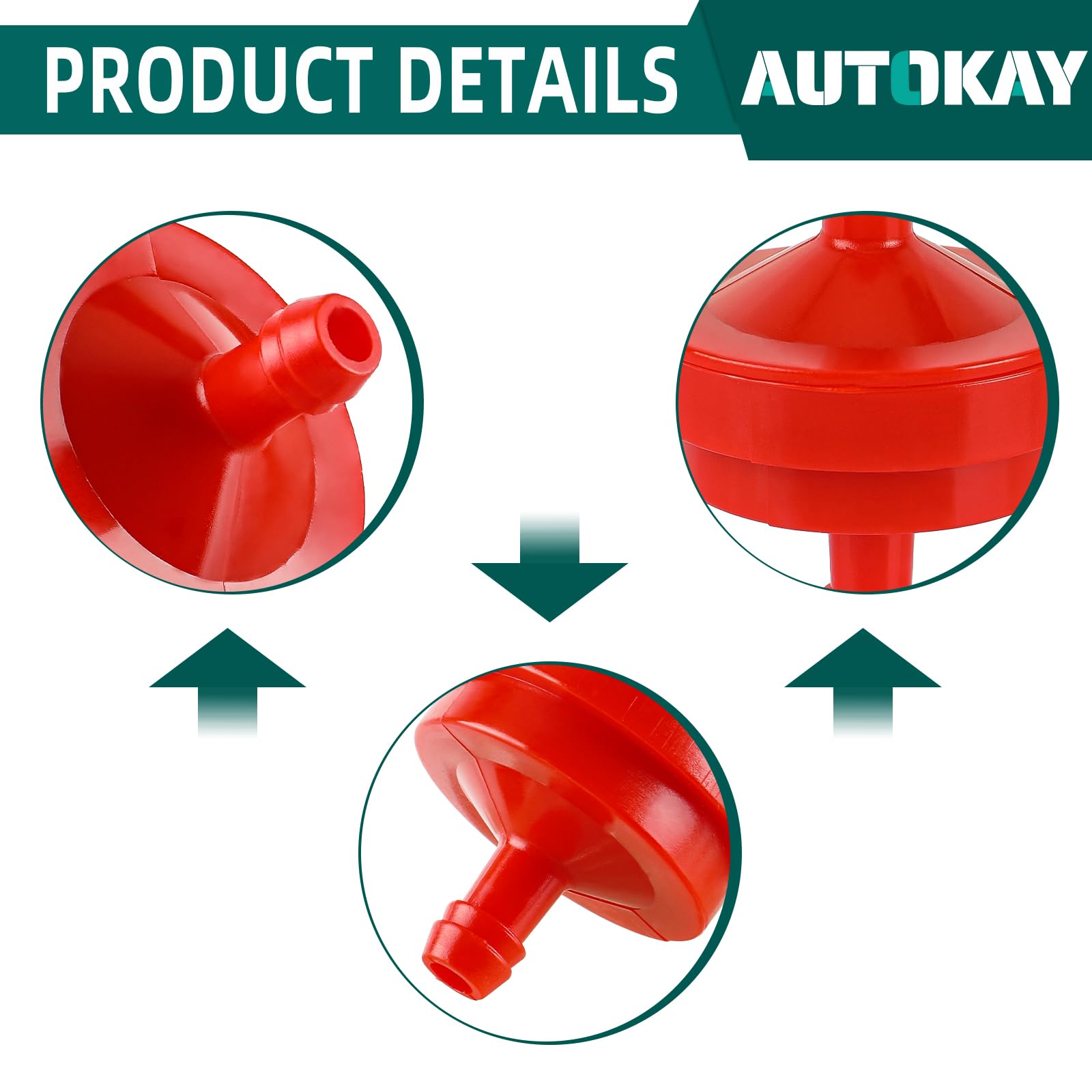 AUTOKAY filter for Toro 56-6360 model maintains steady fuel flow