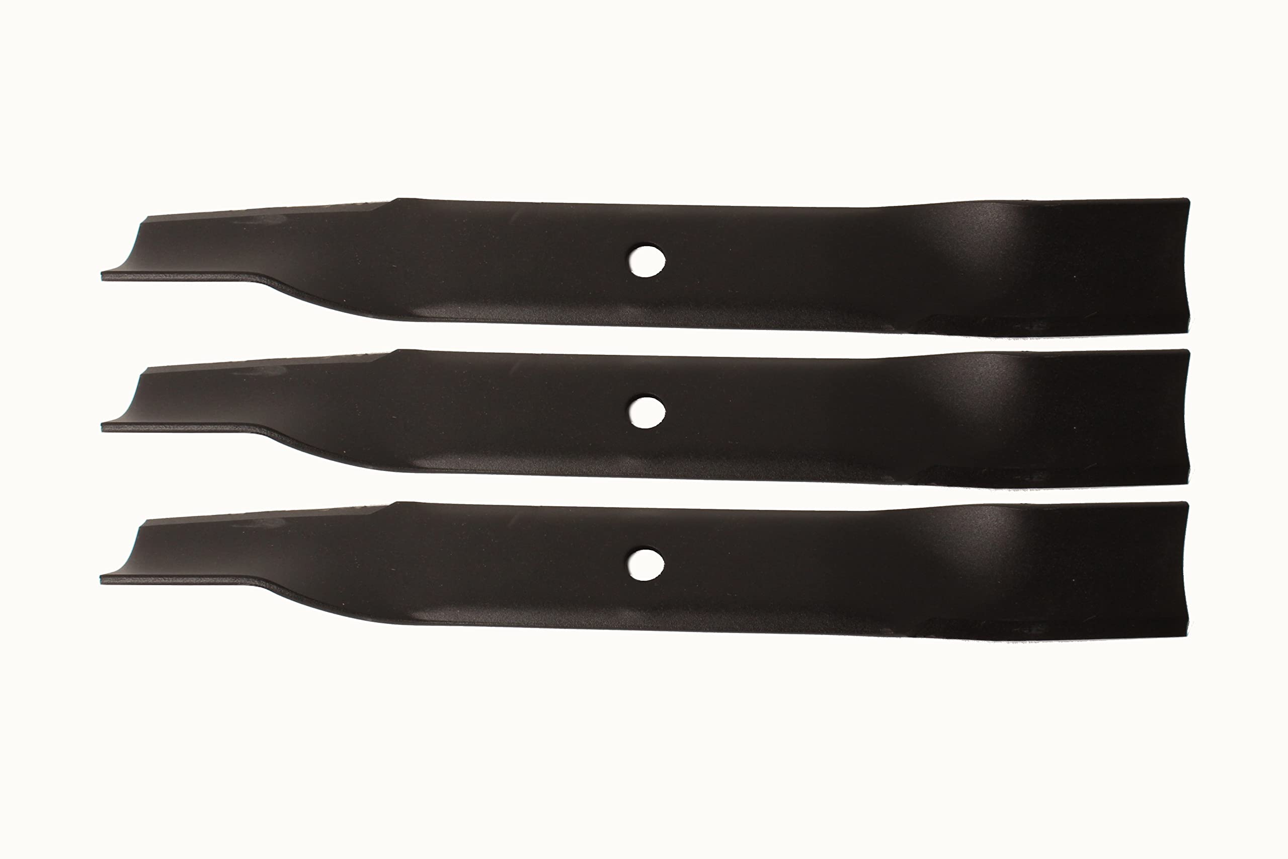 Toro 79016P three-pack blades, side view, OEM quality for TimeCutter mowers