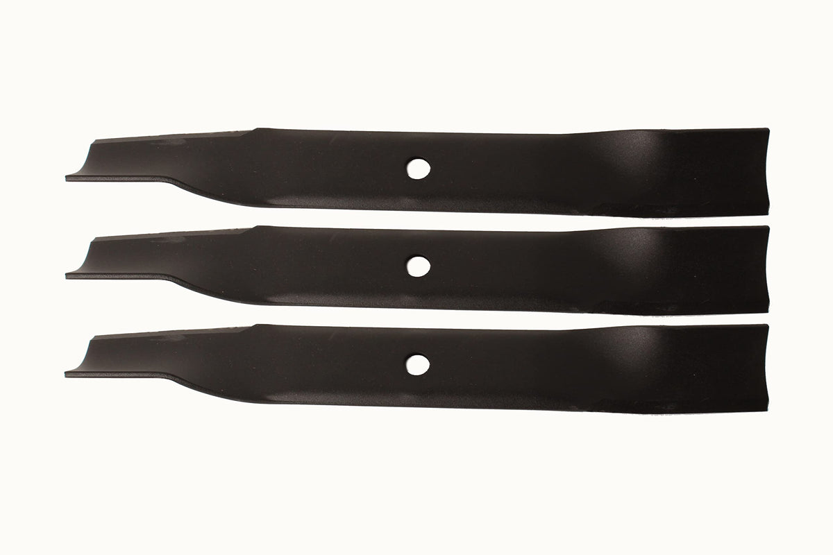 Toro 79016P three-pack blades, side view, OEM quality for TimeCutter mowers