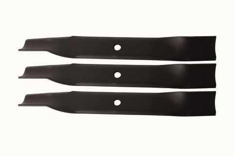 Toro 79016P three-pack blades, side view, OEM quality for TimeCutter mowers