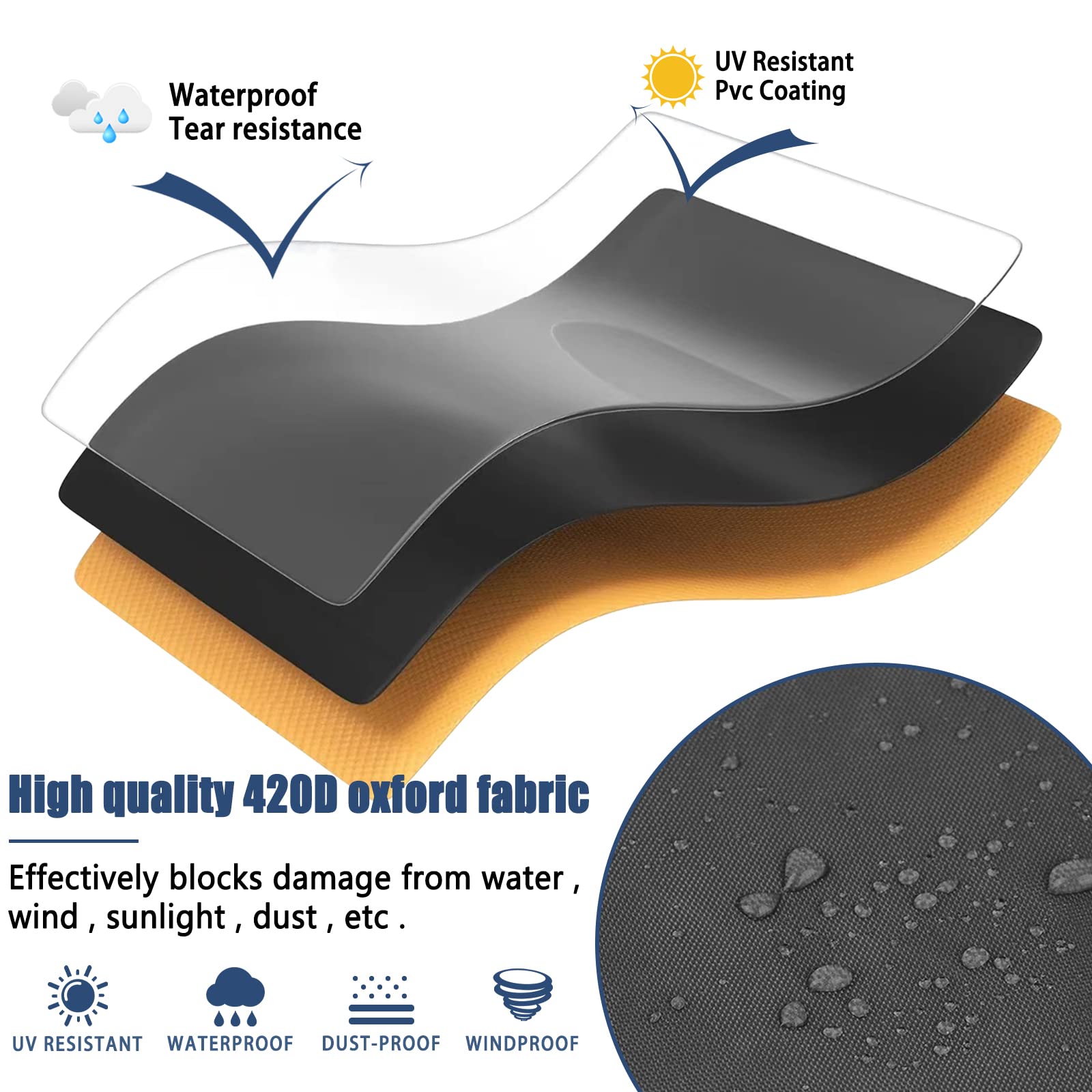 TORUTA durable indoor-outdoor protector withstands wind, rain, and sun
