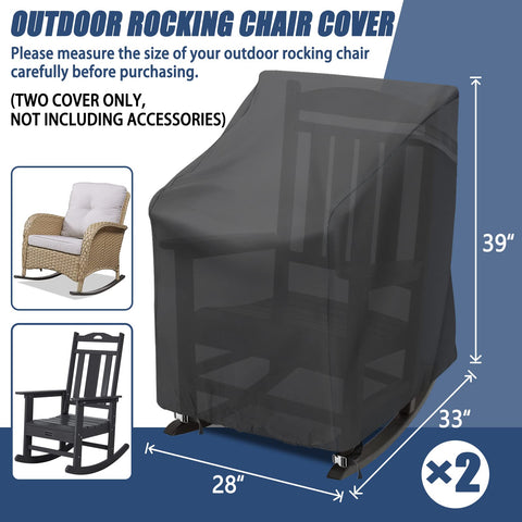 TORUTA outdoor protector with 420D Oxford fabric and UV resistance guards chairs against sun damage