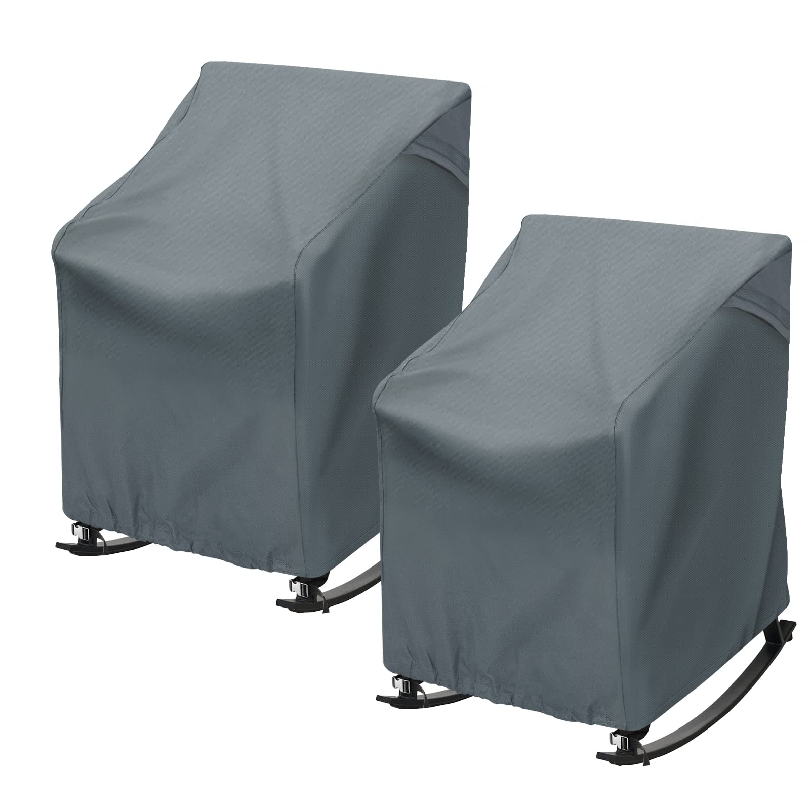 TORUTA rocking chair cover in gray 420D Oxford protects against rain and sun