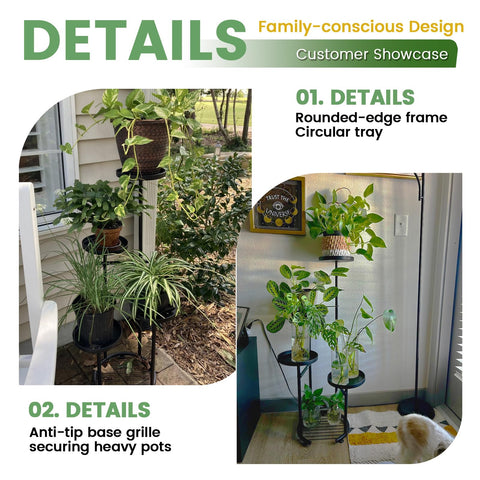 TOSKING multi-use plant stand capable of holding books, decor, and seedlings
