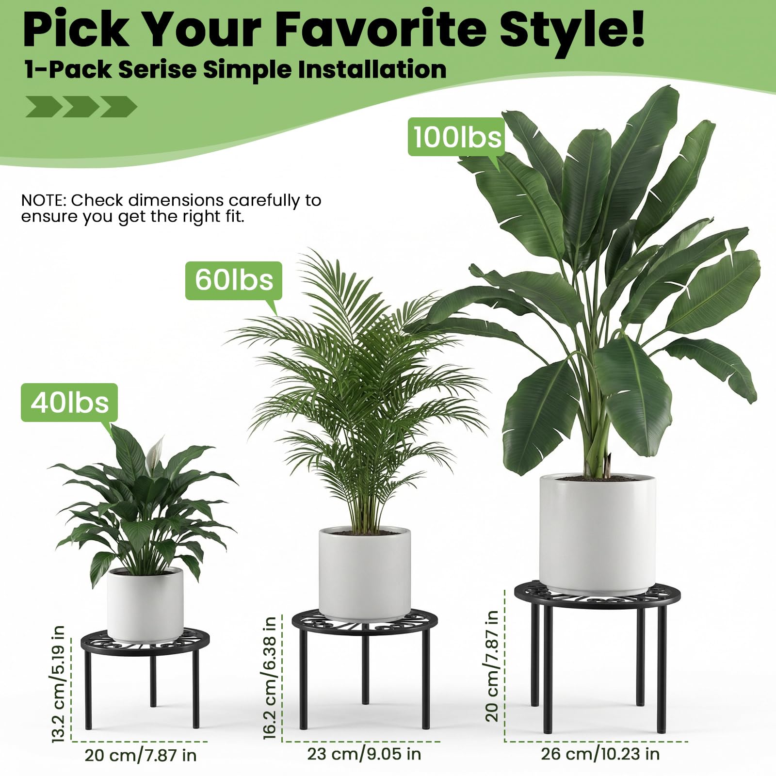 TOSKING multiuse stand can act as plant riser or kitchen accessory base.