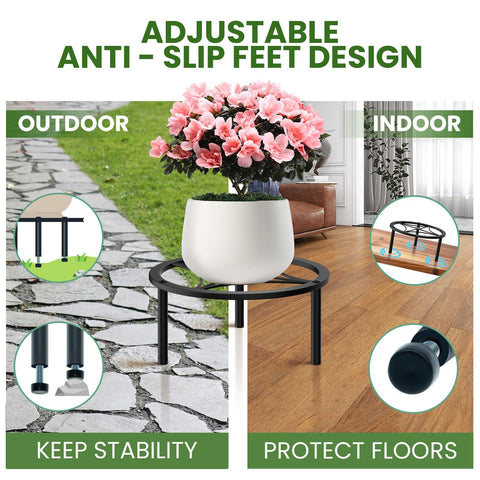 TOSKING succulent and herb display sits on a sturdy geometric tray