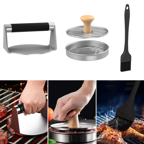 Toskope burger patty mold round forms uniform patties for even browning.
