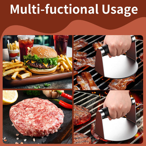 Toskope camping-ready kit with detachable handle for burgers on the go.
