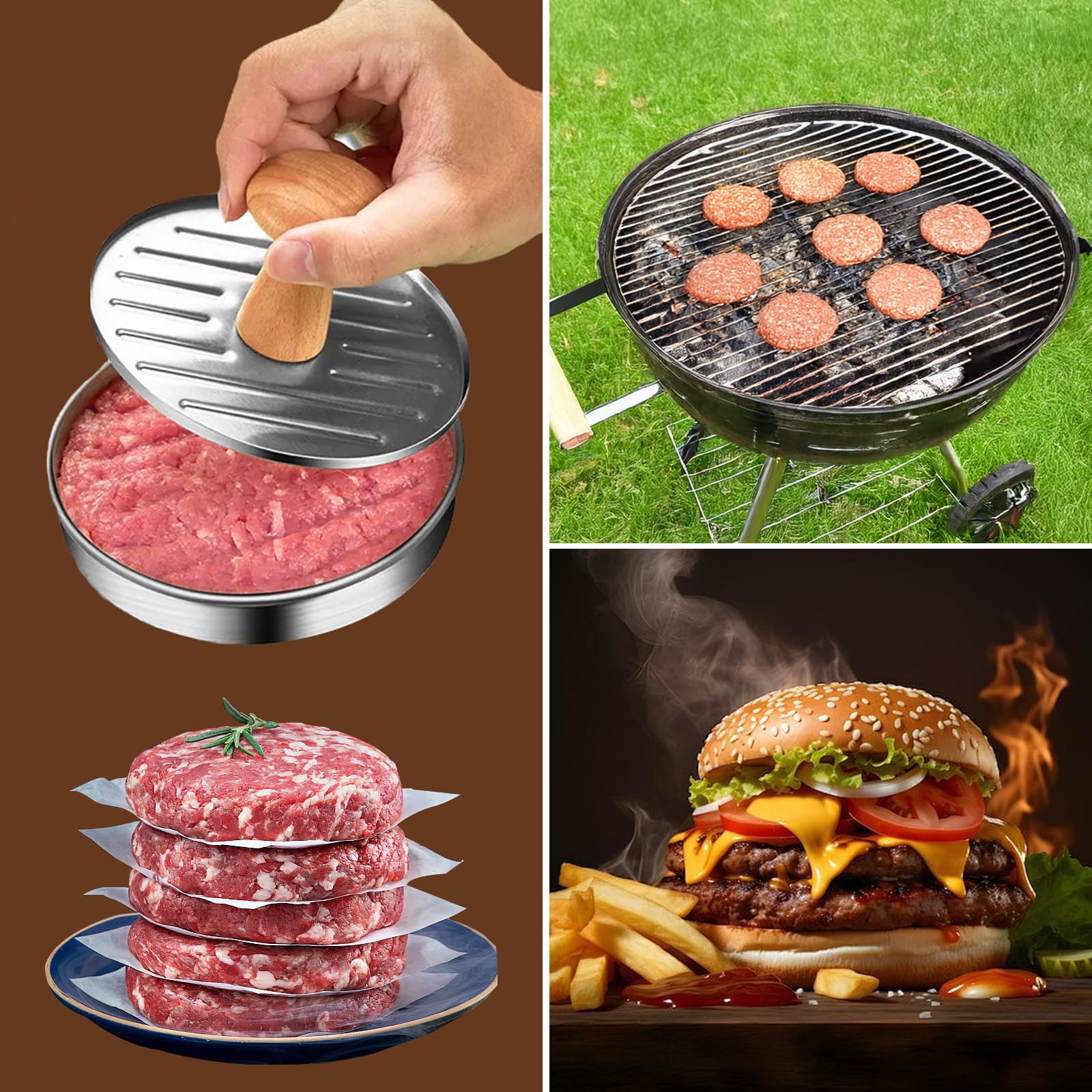 Toskope silicone heat-resistant handle stays cool while pressing and basting.