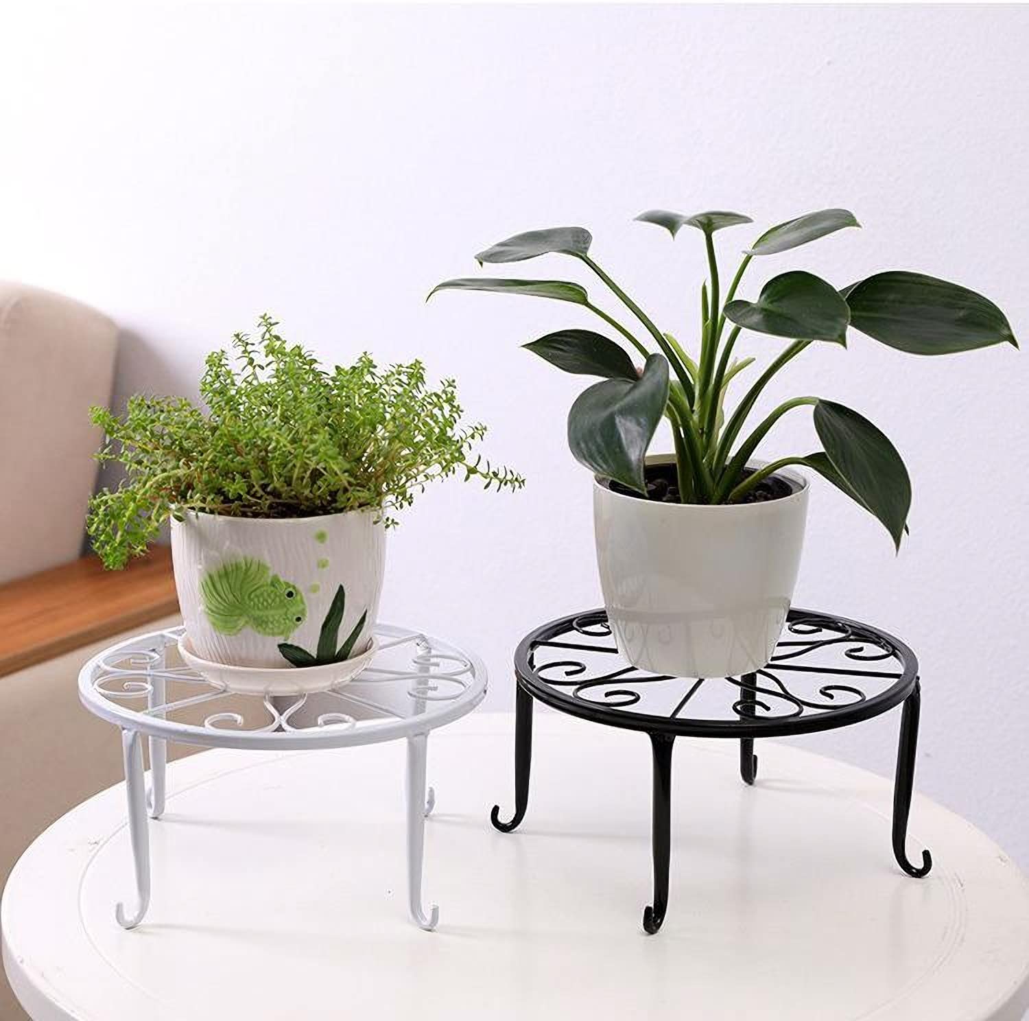 Tosnail 9-inch stand on a tabletop adds decorative elevation.