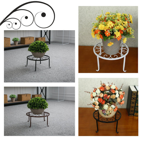 Tosnail white stand great for pumpkins or dispensers on floors.