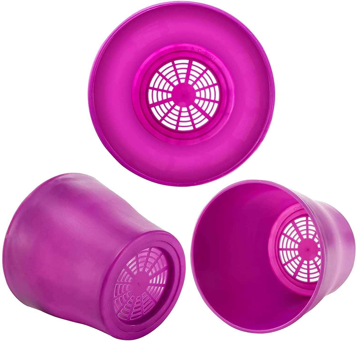 Tosnail pots with drainage holes prevent overwatering