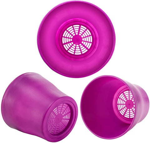 Tosnail pots with drainage holes prevent overwatering
