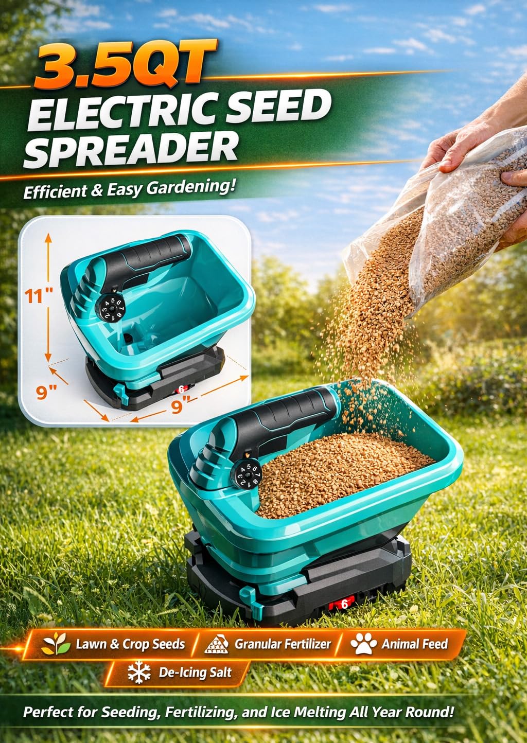 TOSOENPHY spread with 125 degree angle and 16 ft width