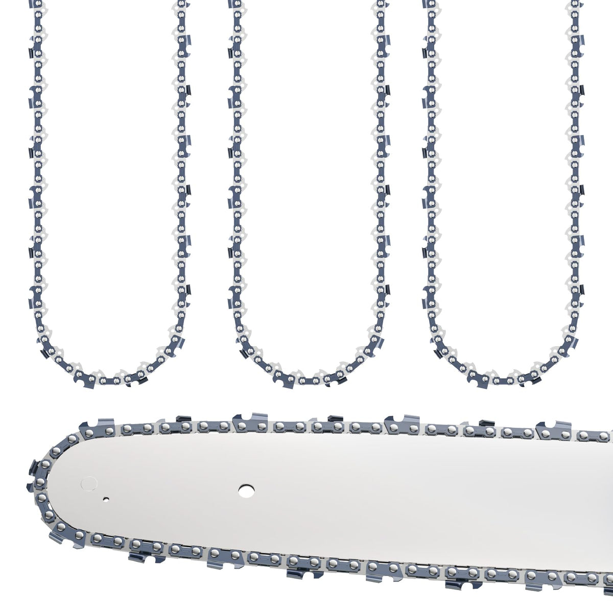 TOSRWGLL 16-inch replacement chain fits Makita for precise cutting.