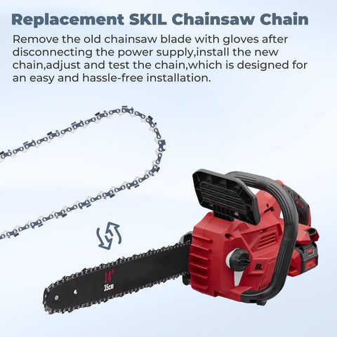TOSRWGLL 043 gauge low-profile chain for fast kerf cuts with less effort.