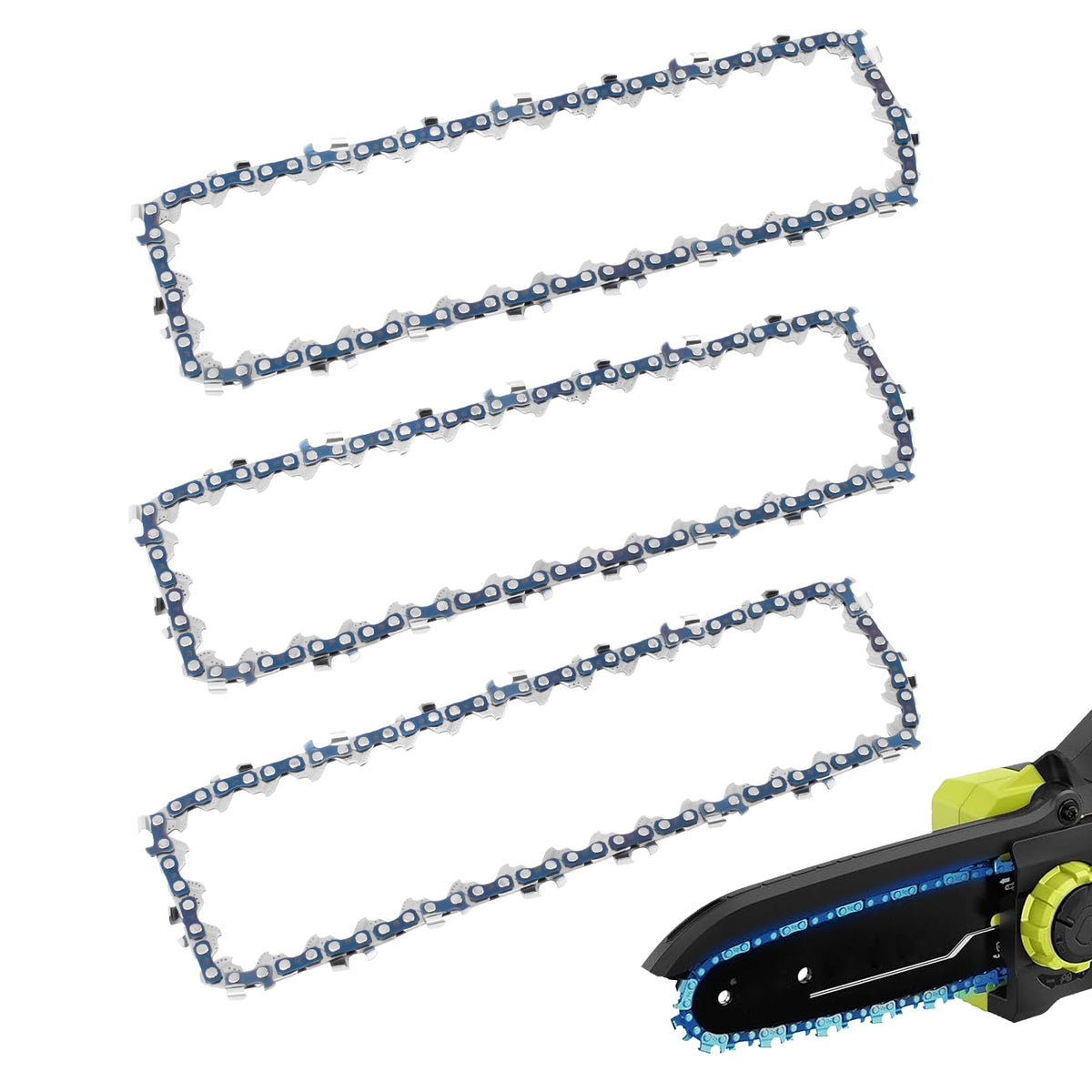 TOSRWGLL six inch pruning chain for Ryobi P25013 ready for precise pruning tasks