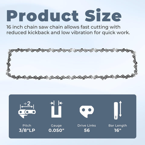Greenworks-compatible chain assembly shown for reliable yard work performance.
