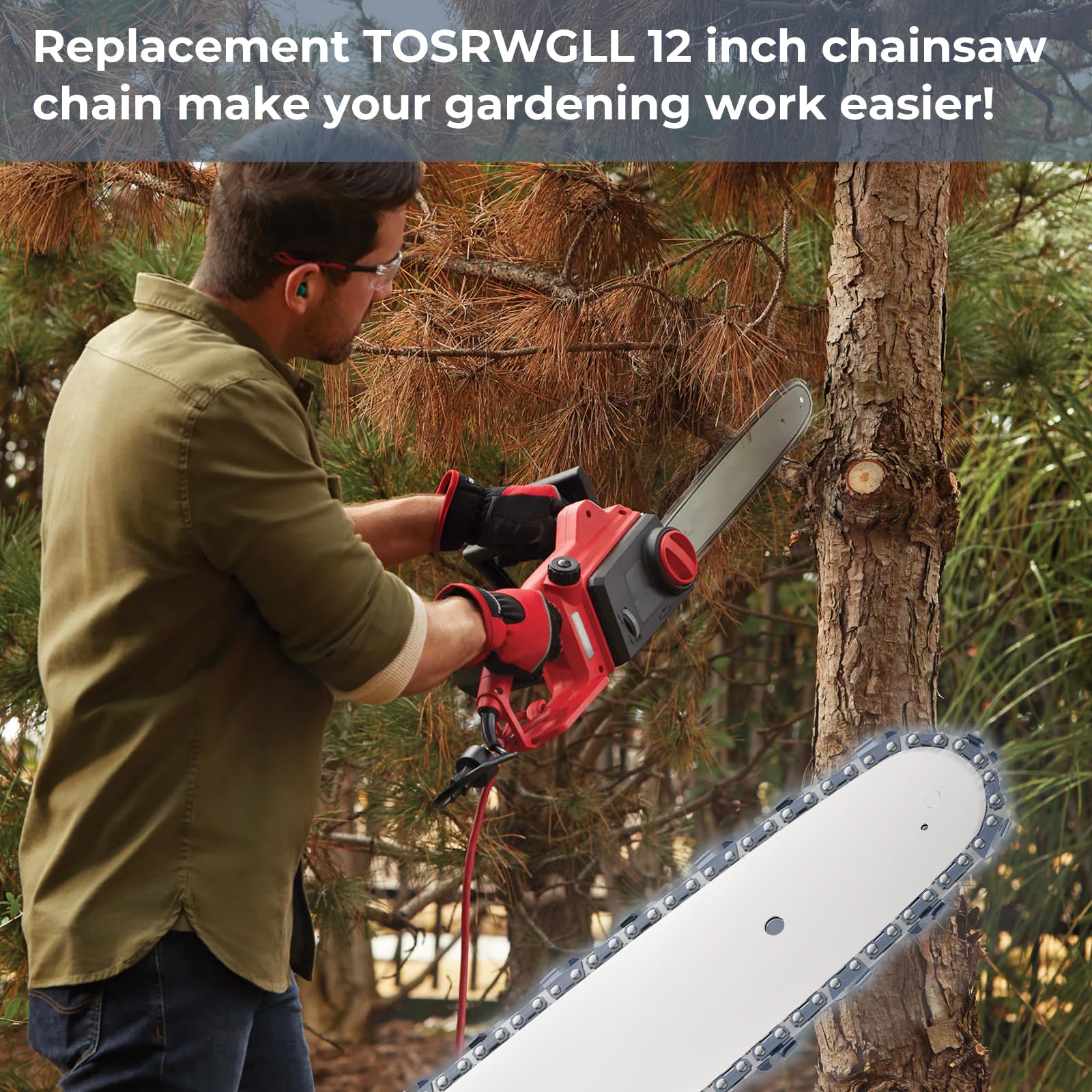 TOSRWGLL replacement chain in a compact, tidy pack.