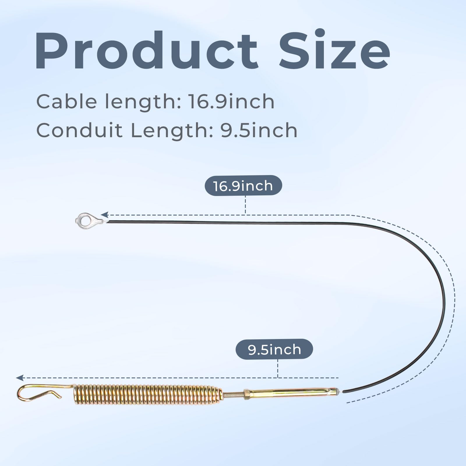 TOSRWGLL snow blower cable packaging showing ready-to-install kit.