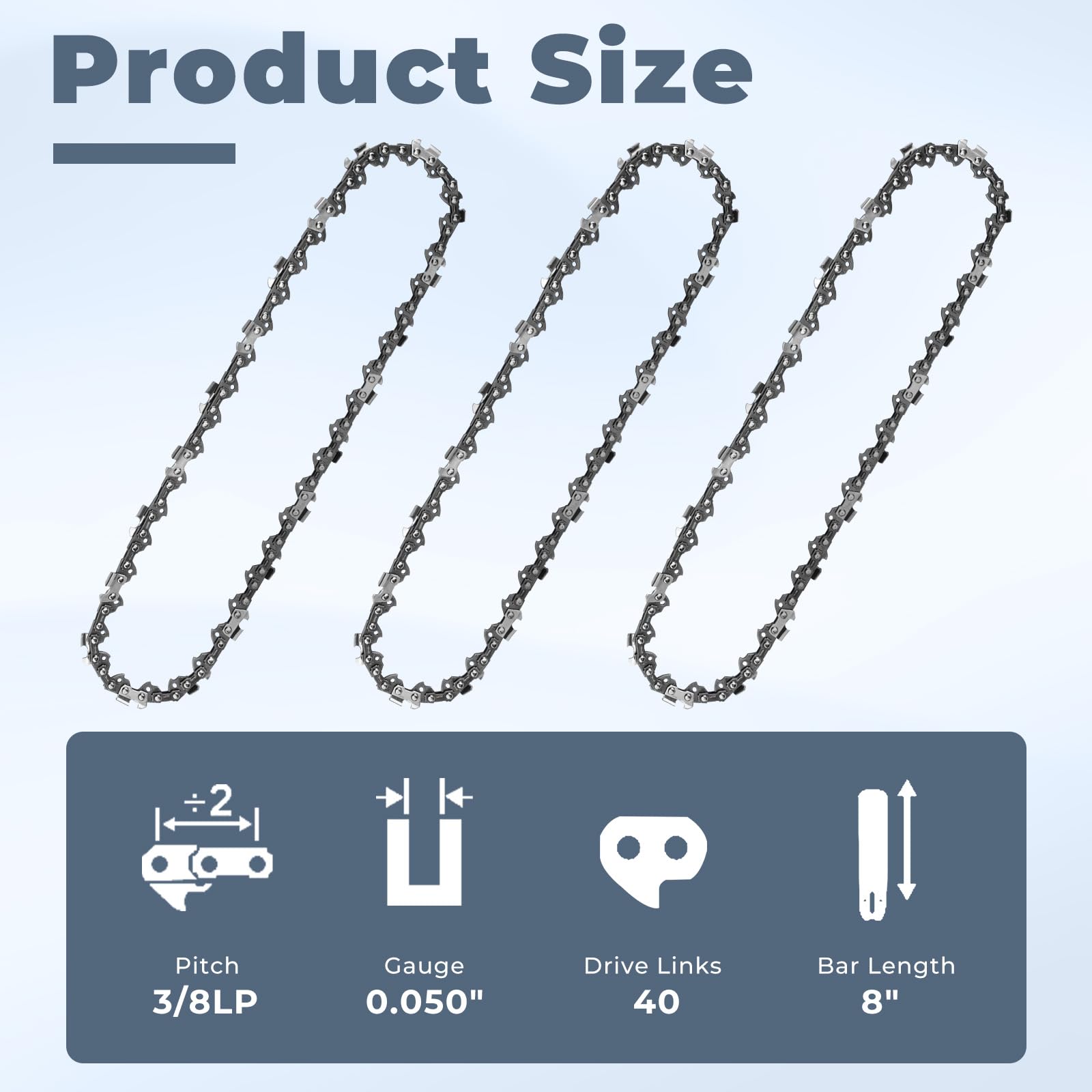TOSRWGLL RM1015SPS ten-inch chain replacement for quick, reliable use