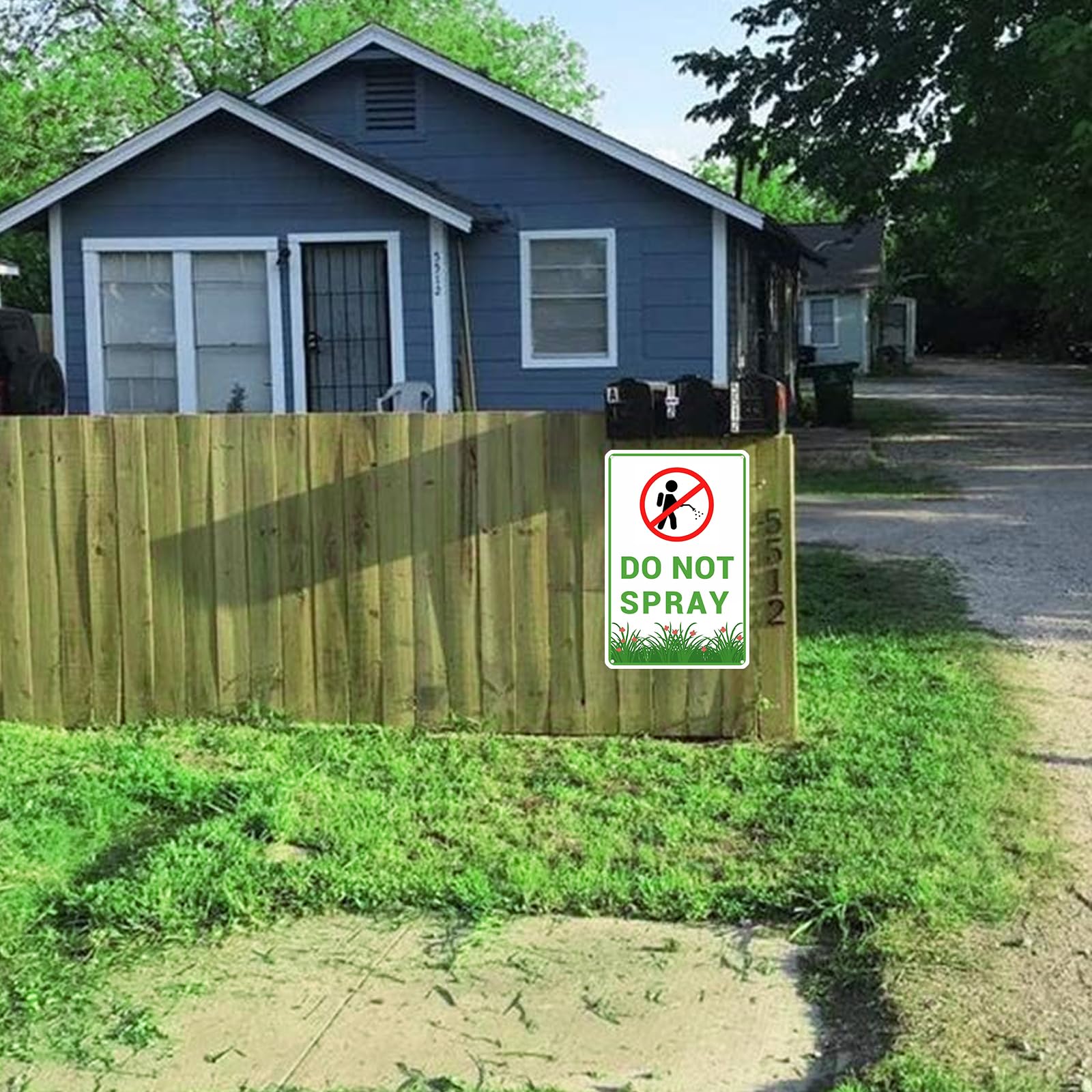 Tostmrks Do Not Spray sign UV coating resists fading and weathering