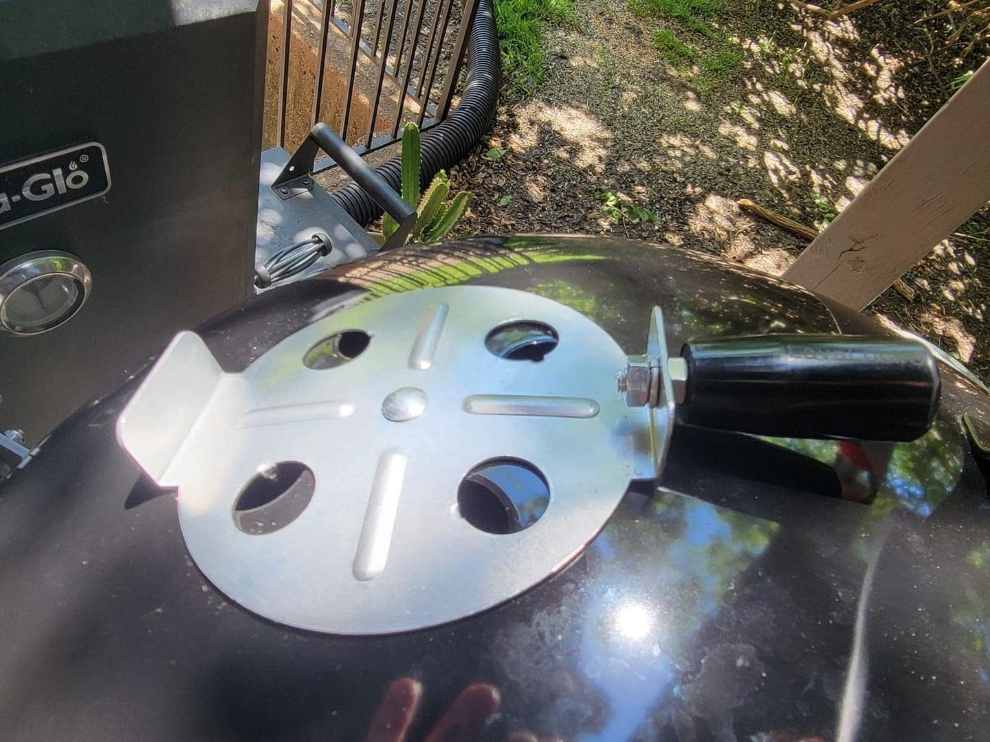 Total Control damper knob upgrade on Weber Smokey Mountain enhances grilling