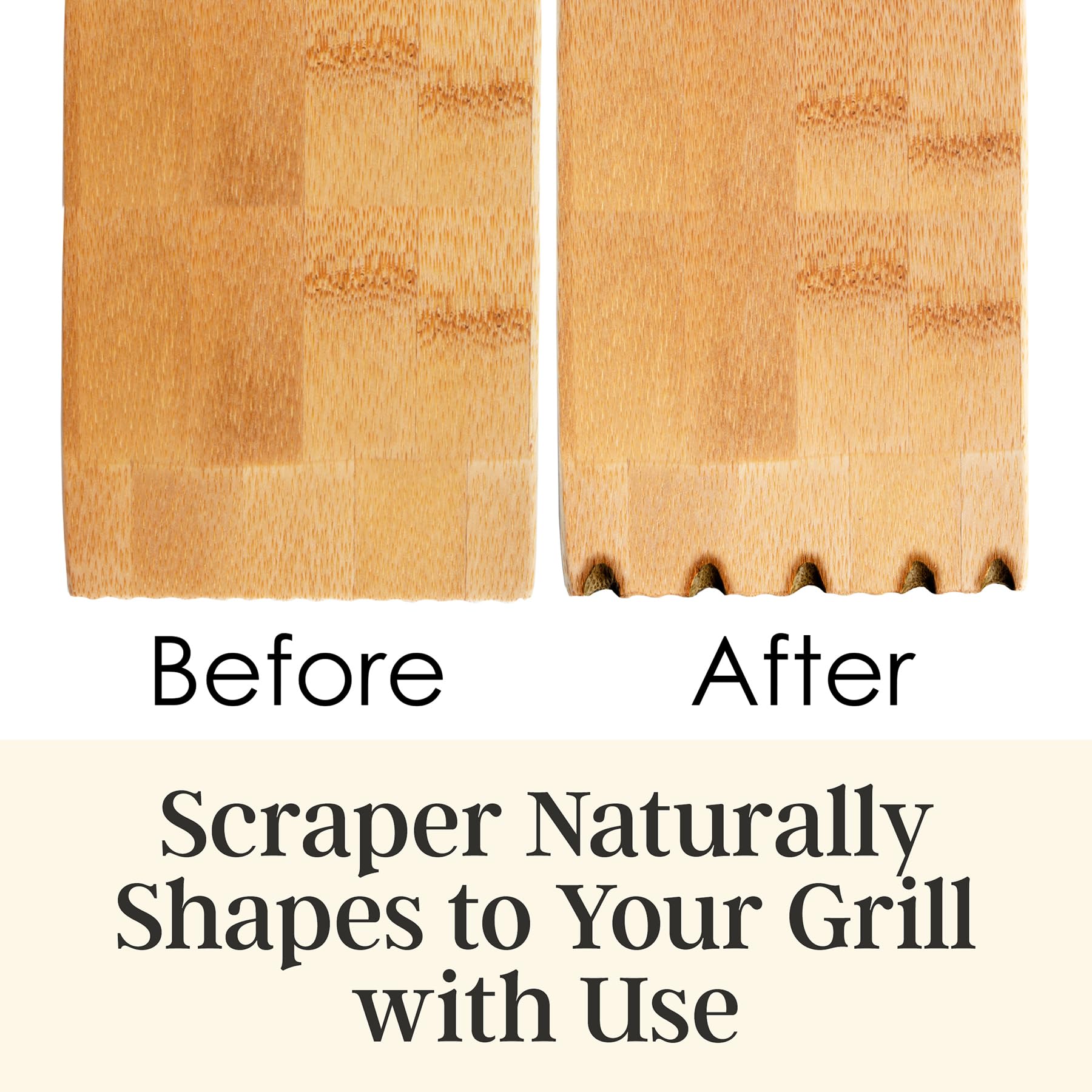Totally Bamboo Grill Scraper bamboo-material, lightweight yet durable.