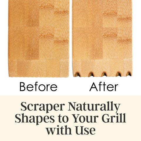 Totally Bamboo Grill Scraper bamboo-material, lightweight yet durable.