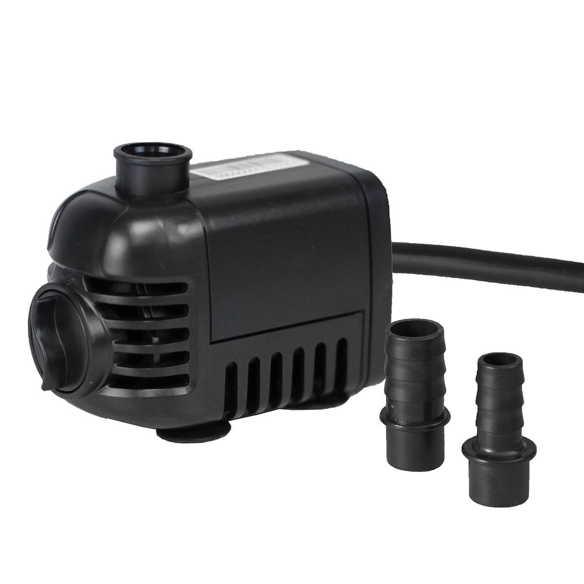 TotalPond 140 GPH pump with a compact design powering a small fountain.