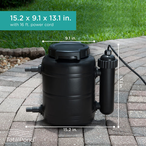 TotalPond compatible pump adds flexibility for custom pond setups.