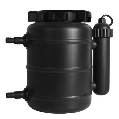 TotalPond Complete Pond Filter with UV Clarifier in black improves pond water clarity.