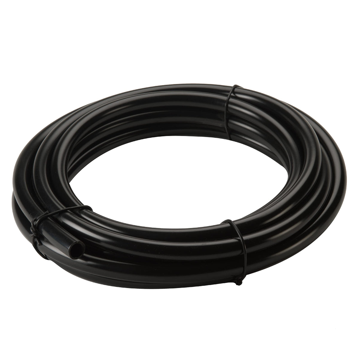 TotalPond vinyl tubing close-up showing 1/2-inch ID for reliable pond connections.