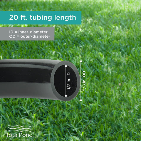 TotalPond vinyl tubing, 20 feet long, ideal for longer pond runs.