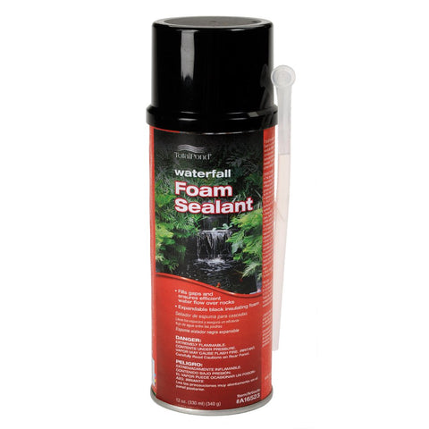 TotalPond Waterfall Foam Sealant can ready to seal rock gaps for waterfalls