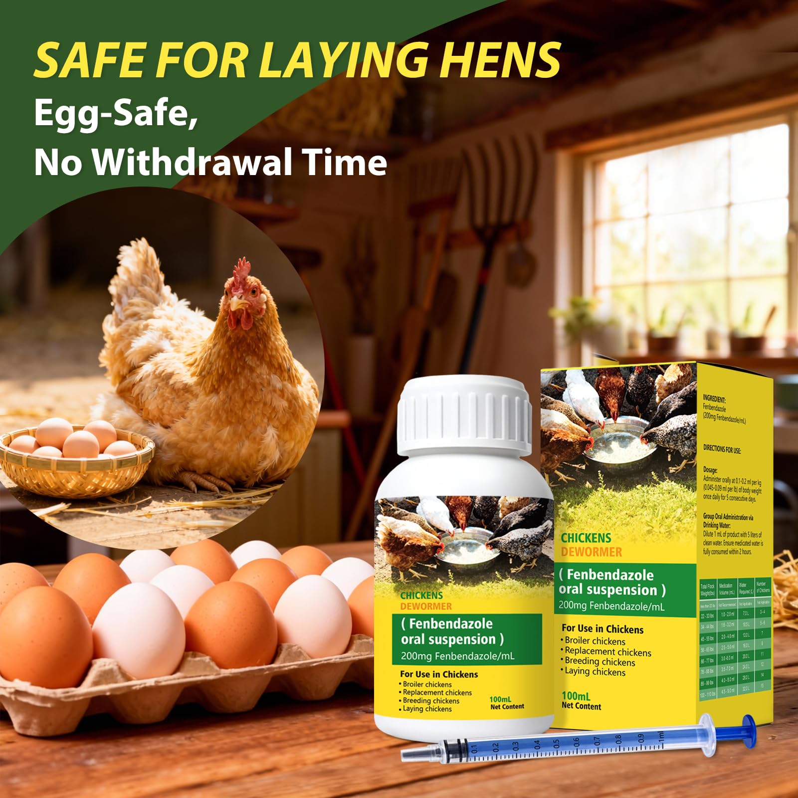 Totoketty Dewormer flock care conveys consistent deworming for family flocks and farms