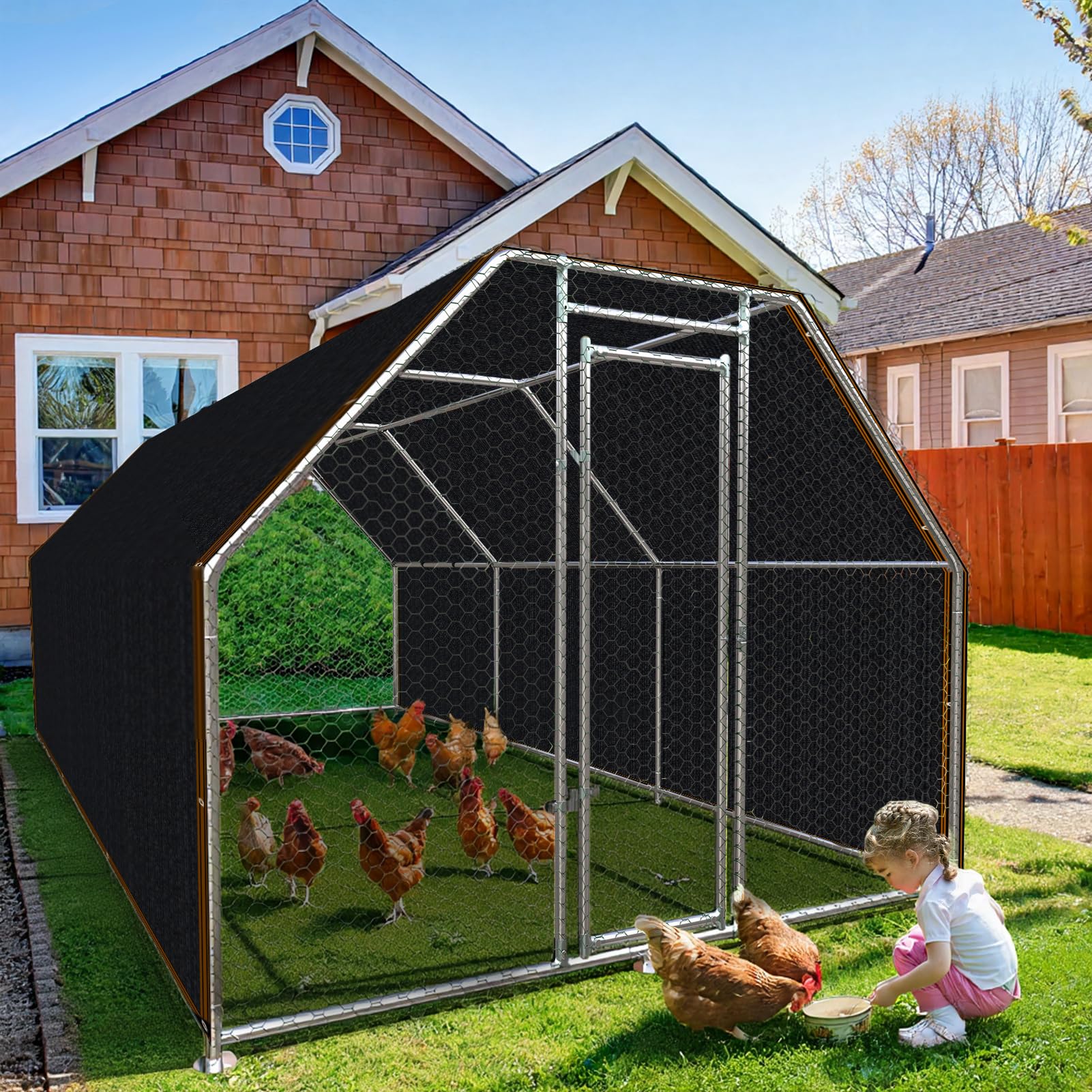 Totozakul shade cloth 85-90% cover for patio keeps outdoor sitting area cooler.