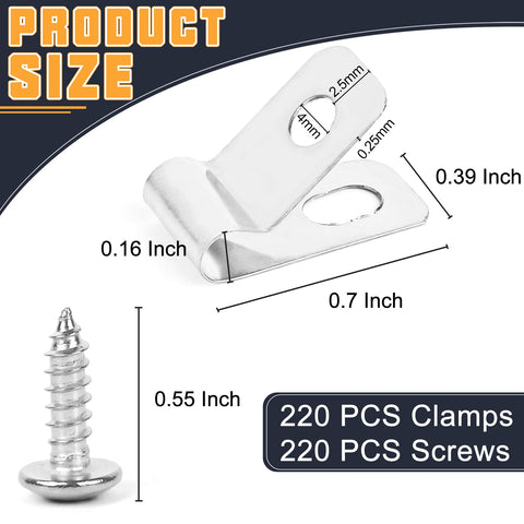 Tottist screws included for quick, corrosion-resistant fence mounting.