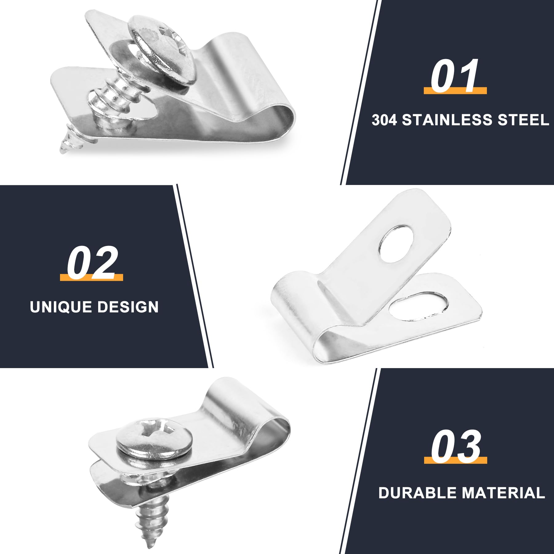 Tottist stainless steel fence clamps resist rust outdoors
