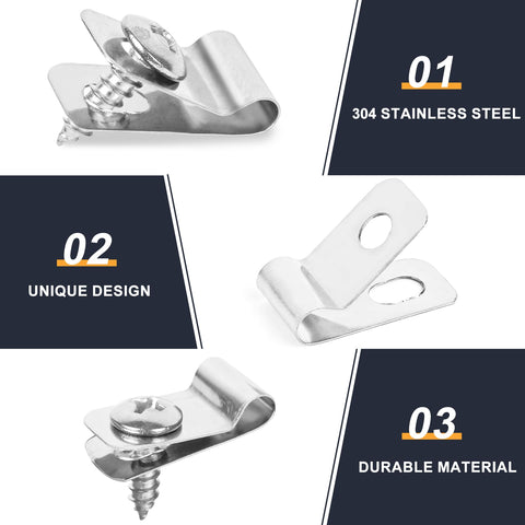 Tottist stainless steel fence clamps resist rust outdoors