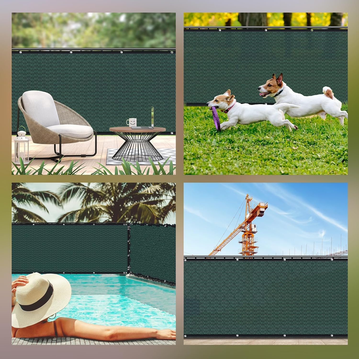 TOTU privacy solution for pools and pathways maintains discretion without glare.