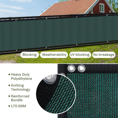 TOTU privacy screen available in multiple sizes for balconies and yards.
