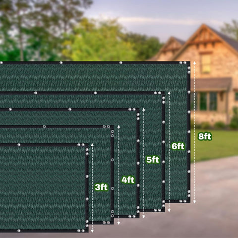 TOTU screen with reinforced grommets improves wind stability on fences
