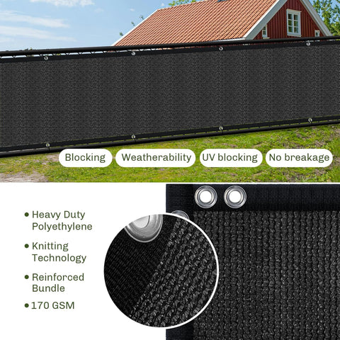 TOTU reinforced-edge strap on every side strengthens connection to your fence.